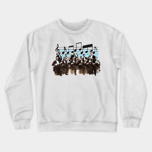 Vintage orchestra musical group with spanish artists Crewneck Sweatshirt